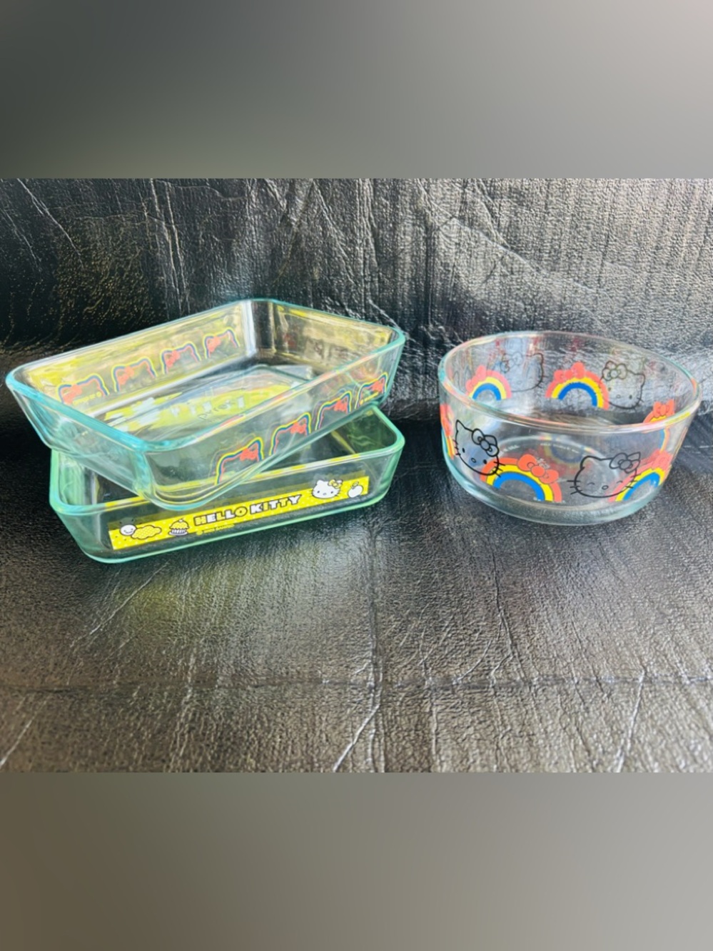 3 Hello Kitty Pyrex Serving Dishes/Bowls